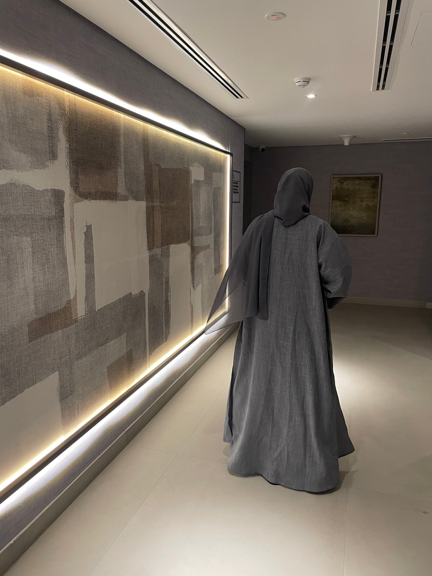The Linen Look Abaya