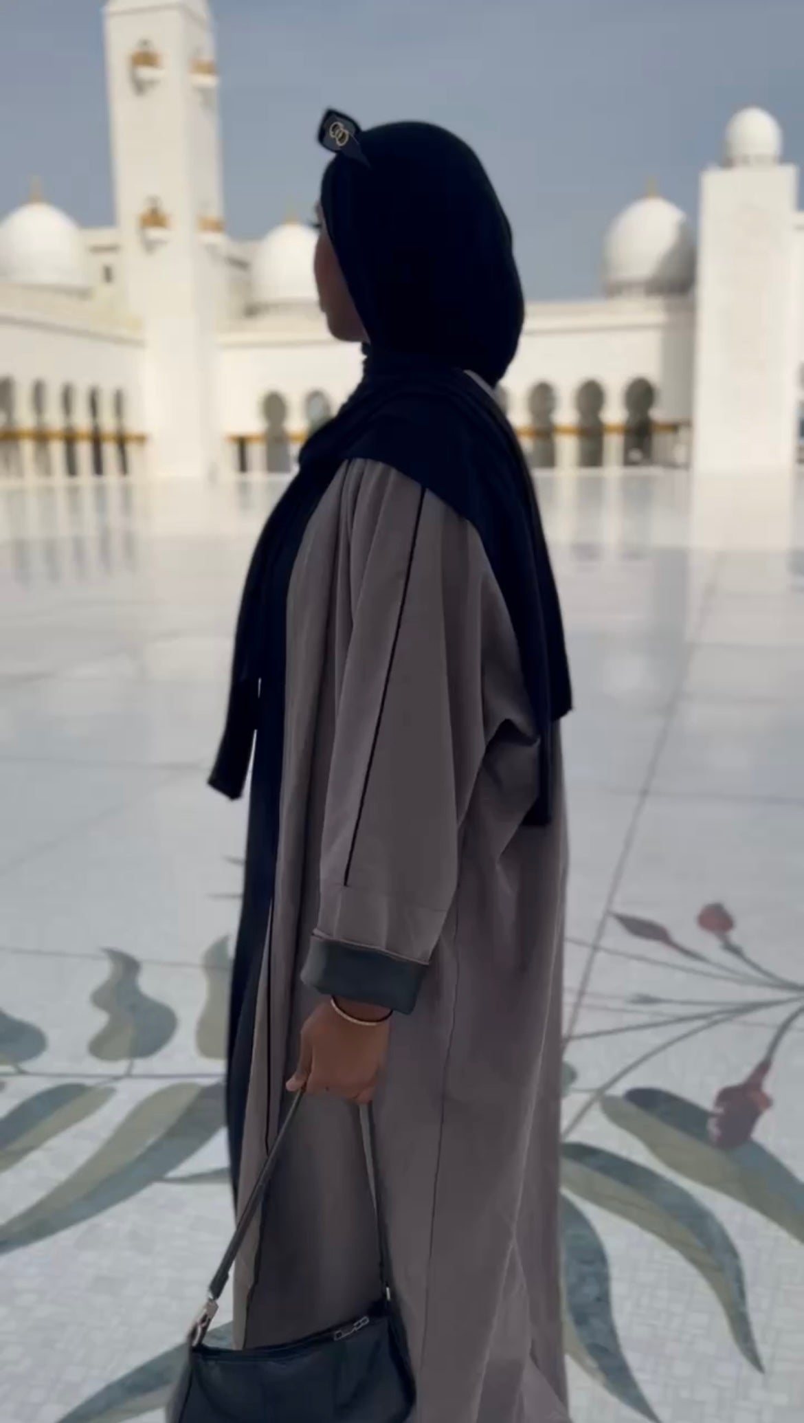 The Nude Suede Abaya