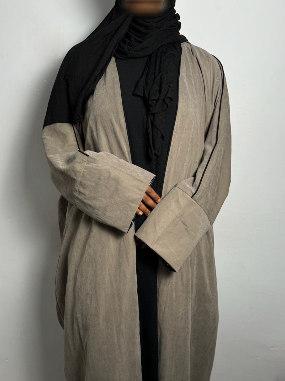 The Nude Suede Abaya