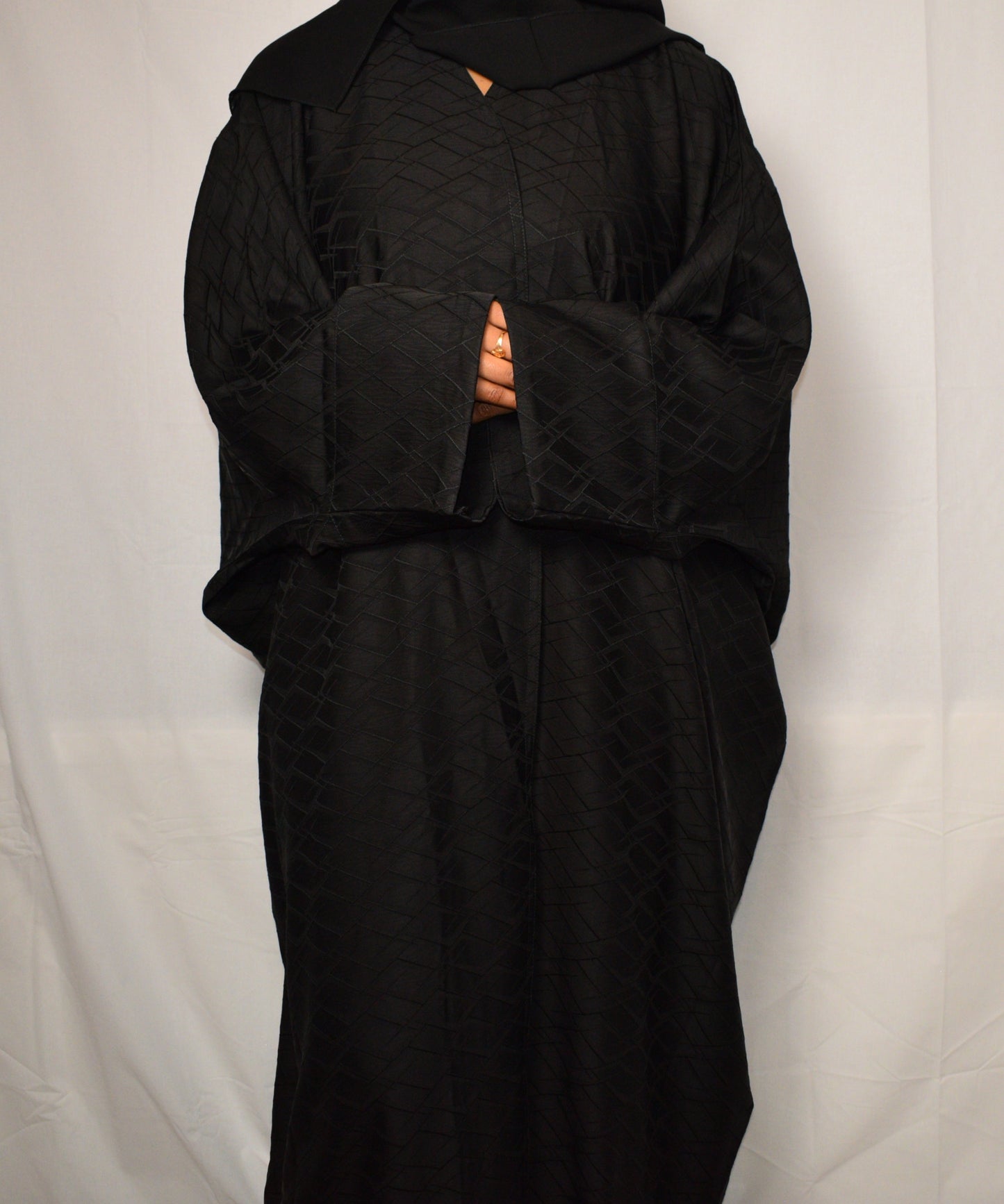 The Textured Satin Abaya